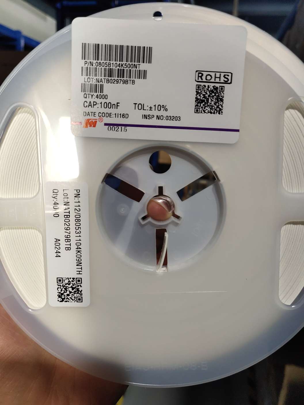 0805B104K500NT